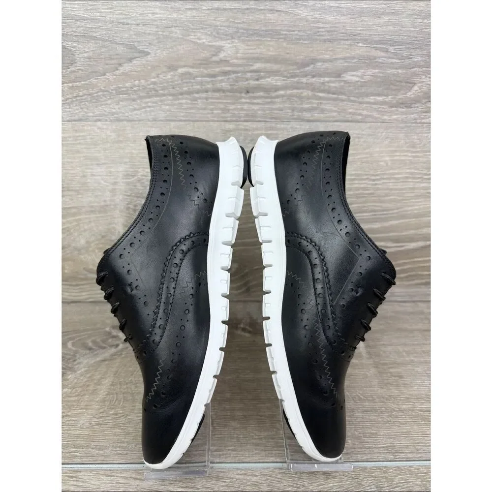 Cole Haan Zerogrand OS Women’s Sz 6.5B Black Leather Wingtip Oxford Low Sneakers
